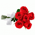 Mini Buquê 6 rosas agrupadas