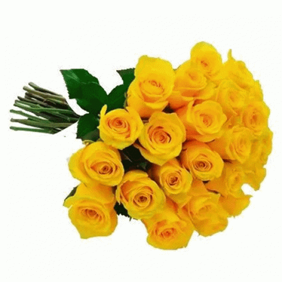 Buquê com 30 rosas amarelas